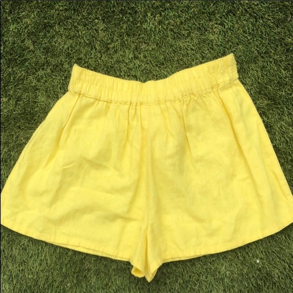 Abound Tie Front Linen Blend High Rise Shorts M - Picture 6 of 8